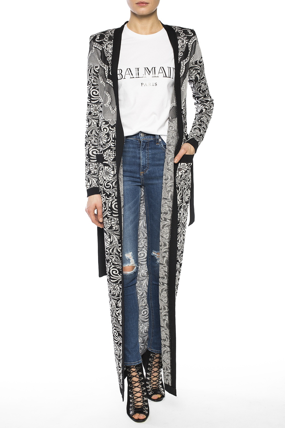 Balmain hot sale long cardigan